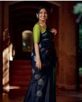 FANCY BANARASI SILK COPPER WITH SILVER ZARI WEAVING WORK SAREE WITH UNSTITCHED BLOUSE PARTY WEAR WHOLESALE PRICE ETHNIC GARMENT (1)
