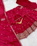 FANCY CHINON EMBROIDERY SEQUENCE WORK GOWN BOTTOM WITH DUPATTA PARTY WEAR WHOLESALE PRICE ETHNIC GARMENT (7)