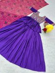 FANCY CHINON EMBROIDERY WORK TOP LEHENGA WITH DUPATTA PARTY WEAR WHOLESALE PRICE ETHNIC GARMENT (4)