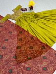 FANCY CHINON EMBROIDERY WORK TOP LEHENGA WITH DUPATTA PARTY WEAR WHOLESALE PRICE ETHNIC GARMENT (5)