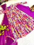 FANCY CHINON SILK DIGITAL PRINTED HAND WORK GOTA LACE ALIA CUT GOWN BOTTOM WITH DUPATTA PARTY WEAR WHOLESALE PRICE ETHNIC GARMENT (4)