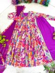 FANCY CHINON SILK DIGITAL PRINTED HAND WORK GOTA LACE ALIA CUT GOWN BOTTOM WITH DUPATTA PARTY WEAR WHOLESALE PRICE ETHNIC GARMENT (4)