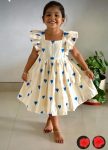 FANCY COTTON FRILL THREAD WORK KID’S FROCK PARTY WEAR WHOLESALE PRICE ETHNIC GARMENT (1)