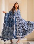 FANCY COTTON PRINTED LACE WORK GOWN BOTTOM WITH DUPATTA PARTY WEAR WHOLESALE PRICE ETHNIC GARMENT (3)