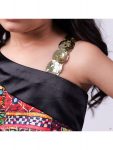 FANCY COTTON SILK PRINTED DESIGNER SLEEVE DESIGN KID’S TOP WITH SKIRT PARTY WEAR WHOLESALE PRICE ETHNIC GARMENT (3)