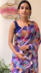 FANCY GEORGETTE DIGITAL PRINTED SAREE WITH STITCHED BLOUSE PARTY WEAR WHOLESALE PRICE ETHNIC GARMENT (5)