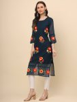 FANCY GEORGETTE LUCKNOWI CHICKENKARI WORK ONLY KURTI OFFICE WEAR WHOLESALE PRICE ETHNIC GARMENT (2)