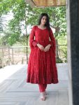 FANCY GEORGETTE SEQUENCE EMBROIDERY WORK GOWN BOTTOM WITH DUPATTA PARTY WEAR WHOLESALE PRICE ETHNIC GARMENT (4)