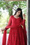 FANCY GEORGETTE SEQUENCE EMBROIDERY WORK GOWN BOTTOM WITH DUPATTA PARTY WEAR WHOLESALE PRICE ETHNIC GARMENT (4)