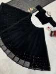 FANCY GEORGETTE THREAD SEQUENCE WORK LEHENGA CHOLI WITH DUPATTA PARTY WEAR WHOLESALE PRICE ETHNIC GARMENT (3)