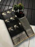 FANCY KOTA DORIA JACQUARD BUTTA PALLU WORK SAREE WITH UNSTITCHED BLOUSE FESTIVAL WEAR WHOLESALE PRICE ETHNIC GARMENT (2)