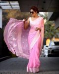 FANCY LINEN SILK ZARI WEAVING WORK SAREE WITH UNSTITCHED BLOUSE PARTY WEAR WHOLESALE PRICE ETHNIC GARMENT (16)