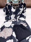 FANCY MUSLIN DIGITAL PRINT WITH EMBROIDERY SEQUENCE WORK TOP PANT SET CASUAL WEAR WHOLESALE PRICE ETHNIC GARMENT (2)