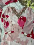 FANCY MUSLIN DIGITAL PRINTED EMBROIDERY SEQUENCE WORK TOP BOTTOM WITH DUPATTA PARTY WEAR WHOLESALE PRICE ETHNIC GARMENT (1)