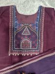 FANCY MUSLIN NECK HAND WORK TOP BOTTOM WITH DUPATTA CASUAL WEAR WHOLESALE PRICE ETHNIC GARMENT (3)