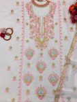 FANCY ORGANZA THREAD SEQUENCE WORK SALWAR KAMEEZ SUIT PARTY WEAR WHOLESALE PRICE ETHNIC GARMENT (5)