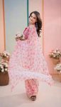 FANCY SOFT GEORGETE PINK FLOARL PRINTED 1 MINUTE SAREE WITH UNSTITCHED BLOUSE PARTY WEAR WHOLESALE PRICE ETHNIC GARMENT (2)