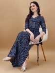 FASHIONABLE BANDHANI PRINTED NAYRA CUT KURTI WITH HANDMADE LATKAN FESTIVE WEAR WHOLESALE PRICE ETHNIC GARMENT (1)