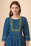 FASHIONABLE CHIFFON EMBROIDERY WORK NAYRA CUT KURTI BOTTOM WITH DUPATTA PARTY WEAR WHOLESALE PRICE ETHNIC GARMENT (7)