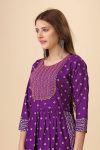 FASHIONABLE CHIFFON EMBROIDERY WORK NAYRA CUT KURTI BOTTOM WITH DUPATTA PARTY WEAR WHOLESALE PRICE ETHNIC GARMENT (5)