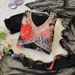 FASHIONABLE CHINON DIGITAL PRINTED LACE WITH HAND WORK ALIA CUT GOWN BOTTOM WITH DUPATTA PARTY WEAR WHOLESALE PRICE ETHNIC GARMENT (4)