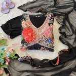 FASHIONABLE CHINON DIGITAL PRINTED LACE WITH HAND WORK ALIA CUT GOWN BOTTOM WITH DUPATTA PARTY WEAR WHOLESALE PRICE ETHNIC GARMENT (4)