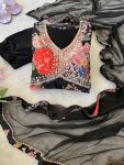 FASHIONABLE CHINON DIGITAL PRINTED LACE WITH HAND WORK ALIA CUT GOWN BOTTOM WITH DUPATTA PARTY WEAR WHOLESALE PRICE ETHNIC GARMENT (4)