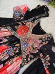 FASHIONABLE CHINON DIGITAL PRINTED LACE WITH HAND WORK ALIA CUT GOWN BOTTOM WITH DUPATTA PARTY WEAR WHOLESALE PRICE ETHNIC GARMENT (4)