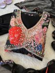 FASHIONABLE CHINON DIGITAL PRINTED LACE WITH HAND WORK ALIA CUT GOWN BOTTOM WITH DUPATTA PARTY WEAR WHOLESALE PRICE ETHNIC GARMENT (4)