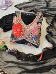 FASHIONABLE CHINON DIGITAL PRINTED LACE WITH HAND WORK ALIA CUT GOWN BOTTOM WITH DUPATTA PARTY WEAR WHOLESALE PRICE ETHNIC GARMENT (4)