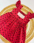 FASHIONABLE COTTON PRINTED KID’S FROCK PARTY WEAR WHOLESALE PRICE ETHNIC GARMENT (7)