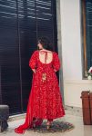 FASHIONABLE GEORGETTE EMBROIDERY SEQUENCE WORK GOWN BOTTOM WITH DUPATTA PARTY WEAR WHOLESALE PRICE ETHNIC GARMENT (2)