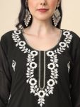 FASHIONABLE GEORGETTE EMBROIDERY WORK ONLY KURTI OFFICE WEAR WHOLESALE PRICE ETHNIC GARMENT 1 (3)