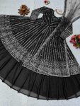 FASHIONABLE GEORGETTE THREAD SEQUENCE WORK TOP LEHENGA WITH DUPATTA PARTY WEAR WHOLESALE PRICE ETHNIC GARMENT (5)