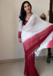 FASHIONABLE GEORGETTE WHITE WITH MAROON COLOR DIGITAL PRINT WORK READY TO WEAR SAREE WITH UNSTITCHED BLOUSE PARTY WEAR WHOLESALE PRICE ETHNIC GARMENT (1).jpg