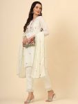 FASHIONABLE VICHITRA SILK EMBVROIDERY WORK TOP BOTTOM WITH DUPATTA PARTY WEAR WHOLESALE PRICE ETHNIC GARMENT (3)