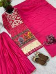 LATEST CHINON EMBROIDERY CODING SEQUENCE WORK TOP PALAZZO WITH DUPATTA PARTY WEAR WHOLESALE PRICE ETHNIC GARMENT (3)