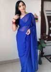 LATEST GEORGETTE PLAIN 1 MINUTE SAREE WITH UNSTITCHED BLOUSE PARTY WEAR WHOLESALE PRICE ETHNIC GARMENT (11)