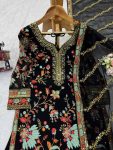LATEST GEORGETTE THREAD SEQUENCE WORK TOP SHARARA WITH DUPATTA PARTY WEAR WHOLESALE PRICE ETHNIC GARMENT (2)