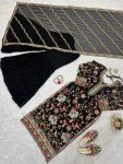 LATEST GEORGETTE THREAD SEQUENCE WORK TOP SHARARA WITH DUPATTA PARTY WEAR WHOLESALE PRICE ETHNIC GARMENT (2)