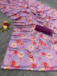 MOST PICKED JAPAN SATIN SILK PRINTED SAREE WITH UNSTITCHED BLOUSE PARTY WEAR WHOLESALE PRICE ETHNIC GARMENT (4)