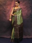 MOST PICKED LICHI SILK ZARI WEAVING WORK SAREE WITH UNSTITCHED BLOUSE PARTY WEAR WHOLESALE PRICE ETHNIC GARMENT (9)