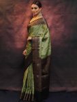 MOST PICKED LICHI SILK ZARI WEAVING WORK SAREE WITH UNSTITCHED BLOUSE PARTY WEAR WHOLESALE PRICE ETHNIC GARMENT (9)