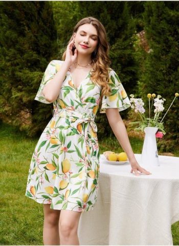 MOST PICKED MICRO CREPE PRINTED ONE PIECE LEMON