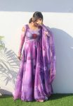 NEW ARRIVAL ORAGANZA TABBY SILK DIGITAL PRINTED GOWN WITH DUPATTA PARTY WEAR WHOLESALE PRICE ETHNIC GARMENT (15)