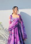 NEW ARRIVAL ORAGANZA TABBY SILK DIGITAL PRINTED GOWN WITH DUPATTA PARTY WEAR WHOLESALE PRICE ETHNIC GARMENT (15)