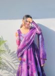 NEW ARRIVAL ORAGANZA TABBY SILK DIGITAL PRINTED GOWN WITH DUPATTA PARTY WEAR WHOLESALE PRICE ETHNIC GARMENT (15)