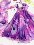 NEW ARRIVAL ORAGANZA TABBY SILK DIGITAL PRINTED GOWN WITH DUPATTA PARTY WEAR WHOLESALE PRICE ETHNIC GARMENT (15)