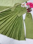 NEW ARRIVAL TWILL NET SEQUENCE WORK GOWN BOTTOM WITH DUPATTA PARTY WEAR WHOLESALE PRICE ETHNIC GARMENT (9)