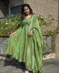 NEW ARRIVAL TWILL NET SEQUENCE WORK GOWN BOTTOM WITH DUPATTA PARTY WEAR WHOLESALE PRICE ETHNIC GARMENT (9)